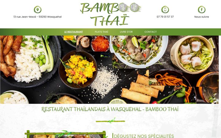 Screenshot of bamboo-thai.fr