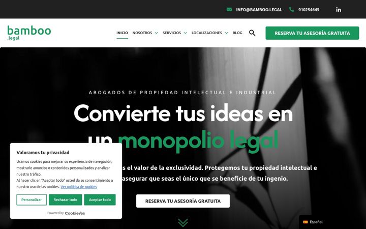 Screenshot of bamboo.legal