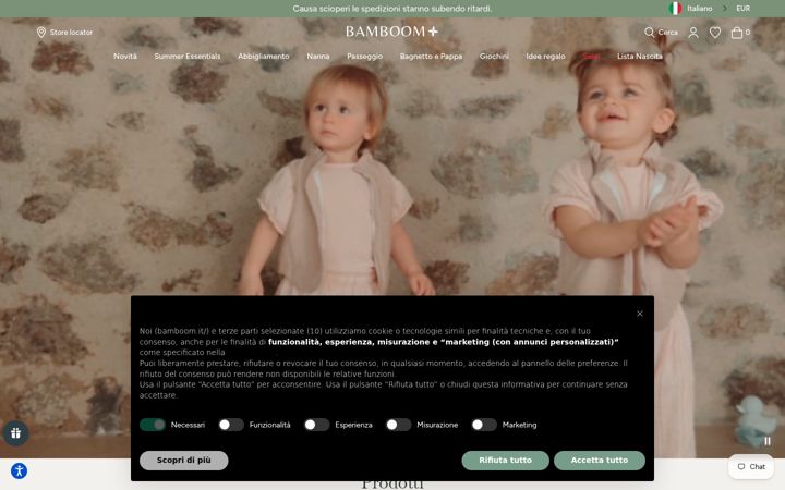 Screenshot of bamboom.it