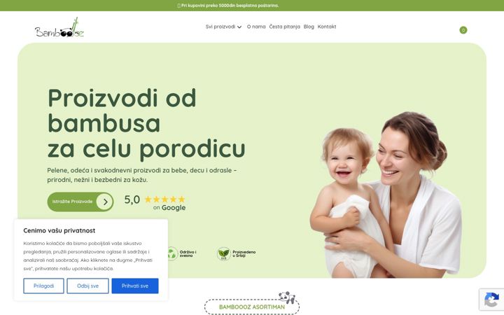 Screenshot of bamboooz.rs