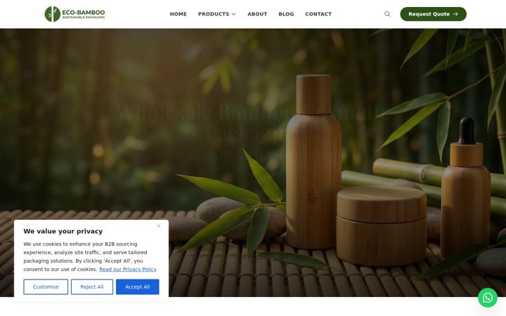 Screenshot of bamboopackage.com