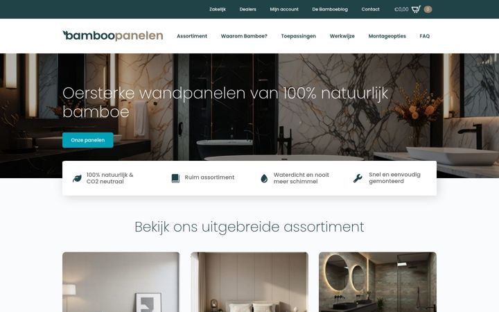 Screenshot of bamboopanelen.nl