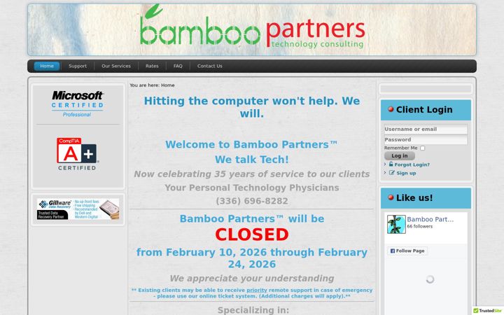 Screenshot of bamboopartners.com