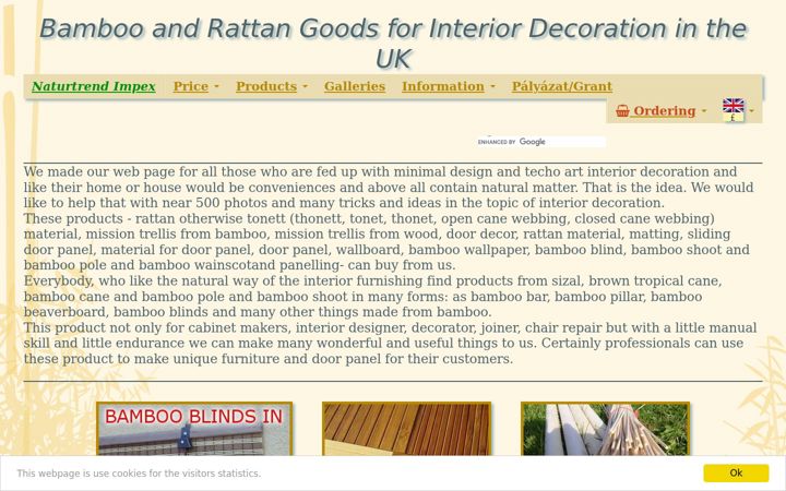 Screenshot of bamboorattancane.co.uk