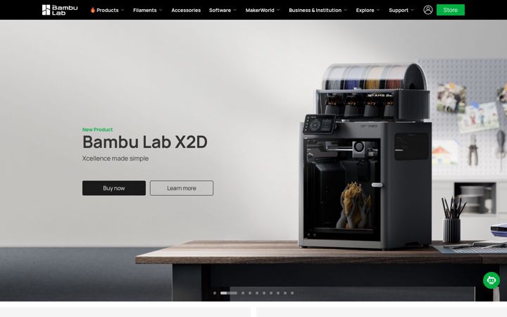 Screenshot του bambulab.com