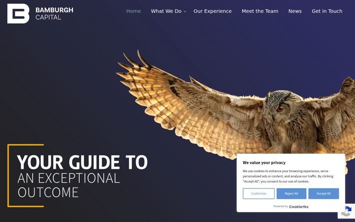 Screenshot of bamburghcapital.com