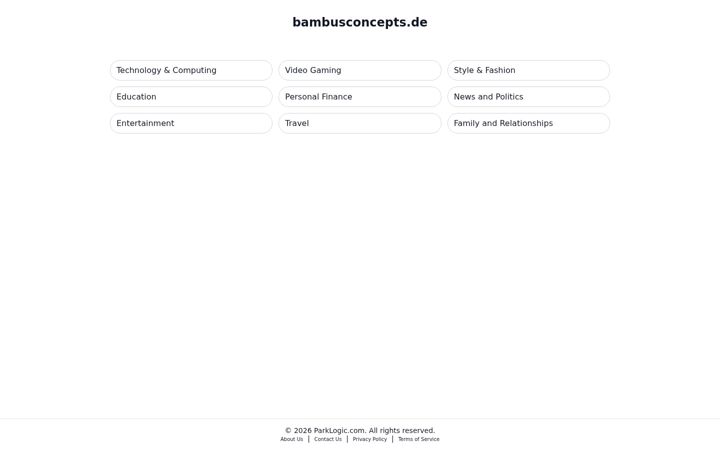 Screenshot of bambusconcepts.de