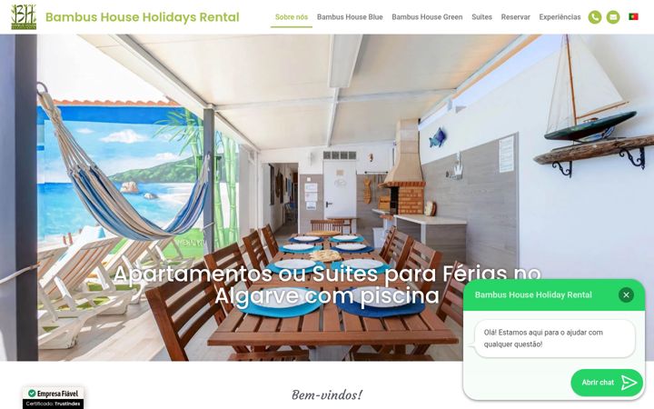 Screenshot of bambushouse.com