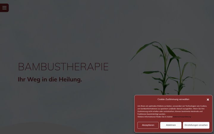 Skärmbild av bambustherapie.de