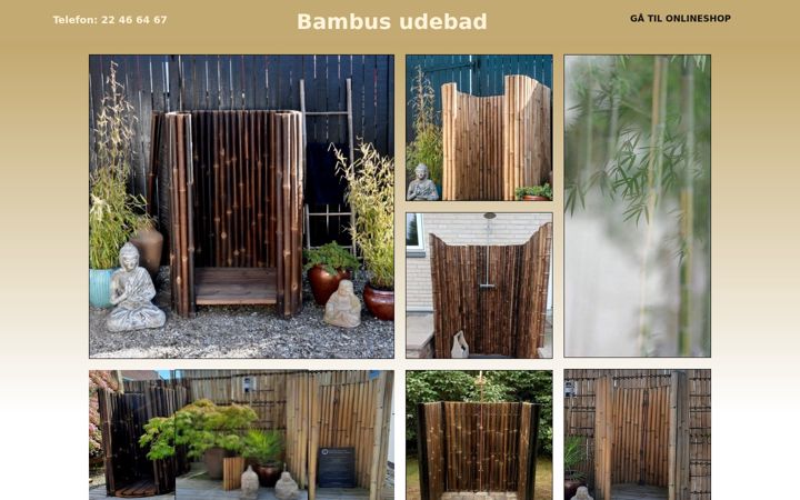 Screenshot of bambusudebad.dk