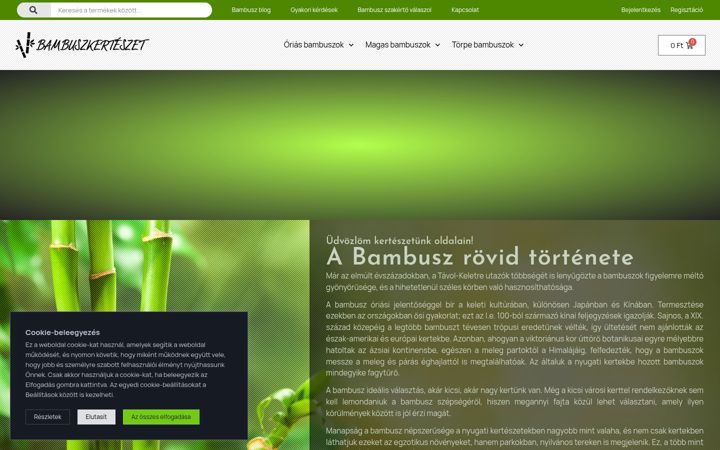 Screenshot of bambusz.hu