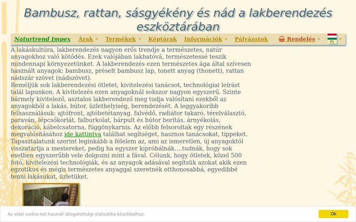 Screenshot of bambusz.info