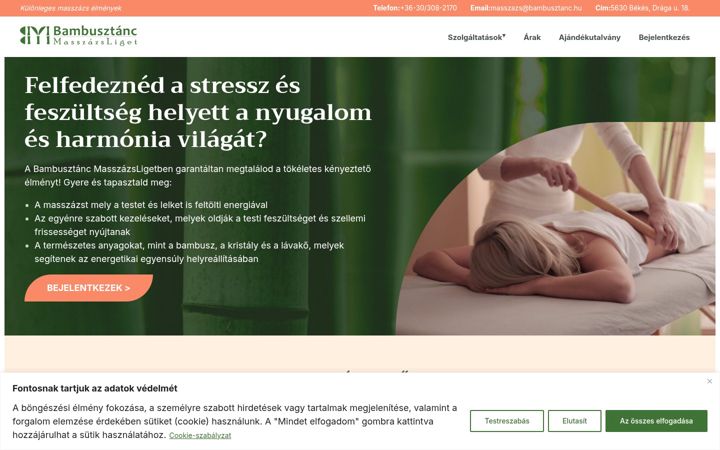 Screenshot of bambusztanc.hu