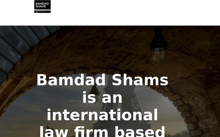 Screenshot of bamdad-shams.com