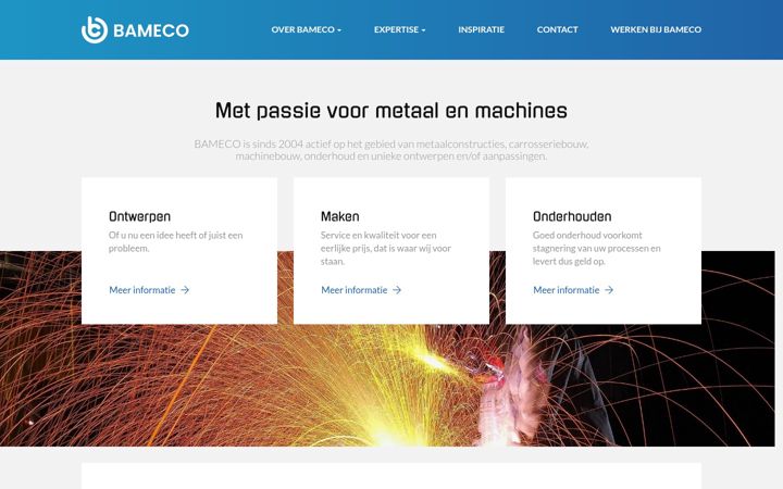 Ekrano kopija bameco.nl