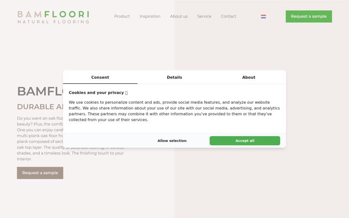 Screenshot of bamfloori.nl