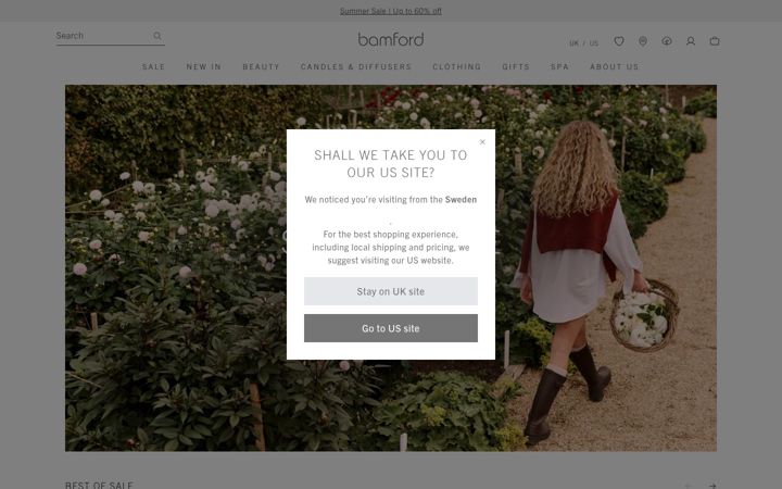 Screenshot of bamford.com