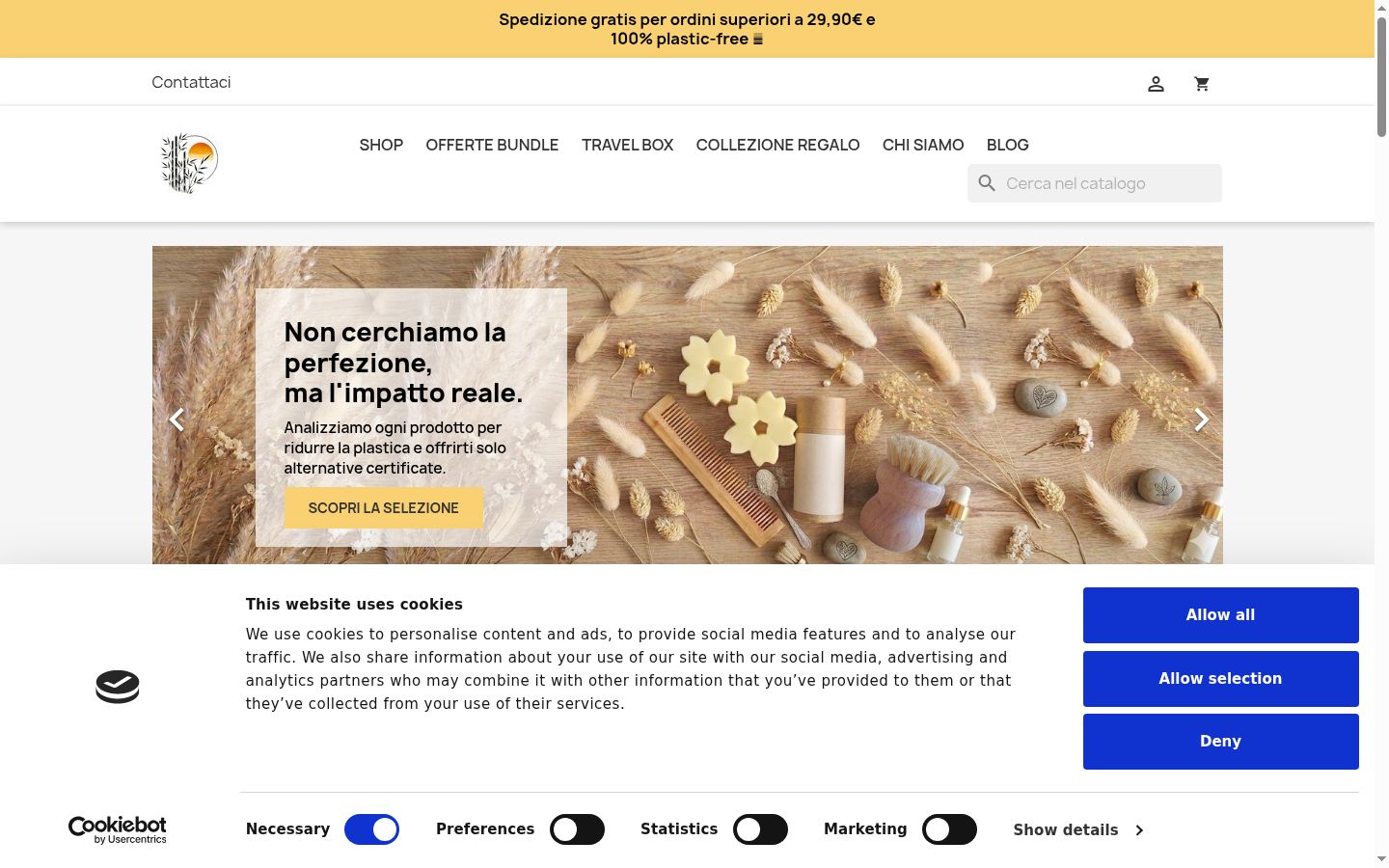 Kuvakaappaus suostumusbannerista, joka näytettiin ennen mitään vuorovaikutusta