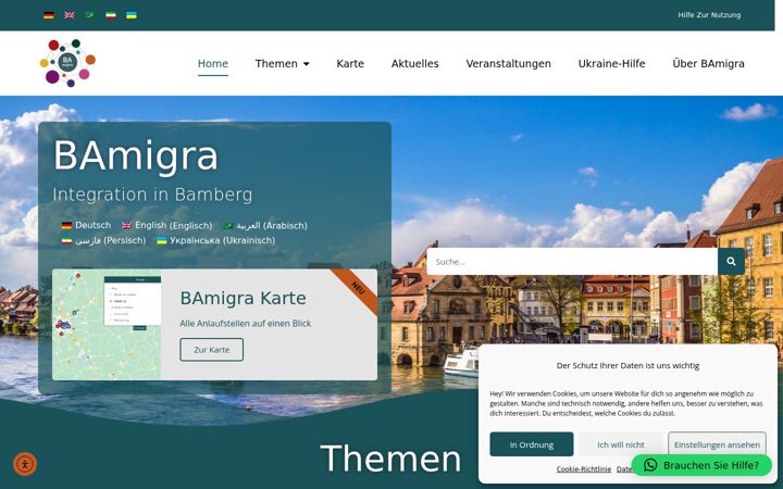 Screenshot of bamigra.de