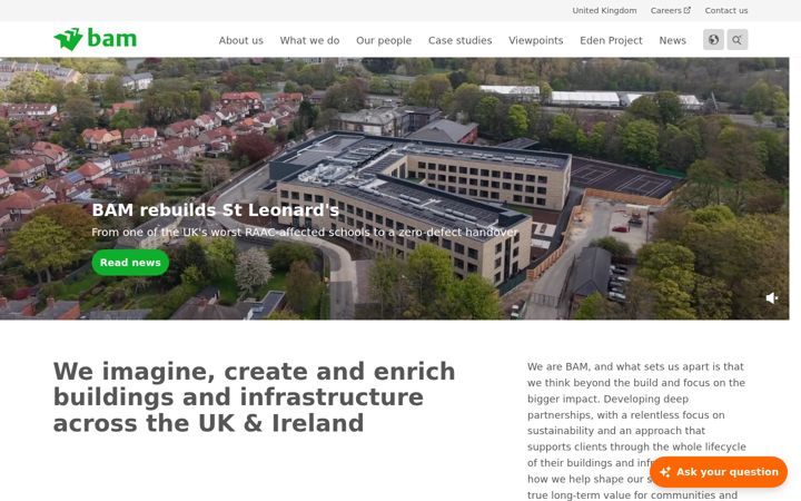 Screenshot of bamireland.ie