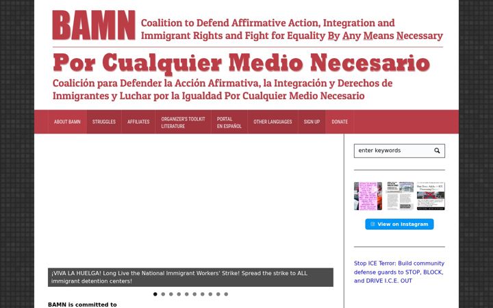 Screenshot of bamn.com