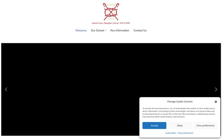Screenshot of bamptonschool.org