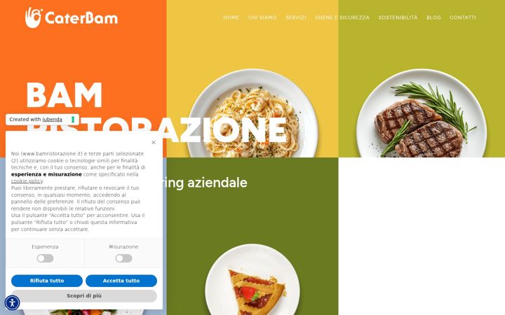 Screenshot of bamristorazione.it