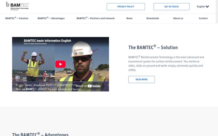 Screenshot of bamtec.com