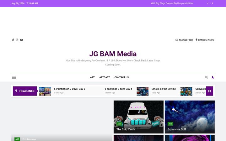 Screenshot of bamvfx.com