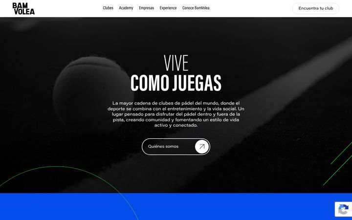 Screenshot of bamvolea.com