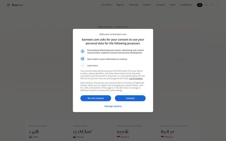 Screenshot of bamwor.com