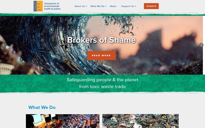 Screenshot of ban.org