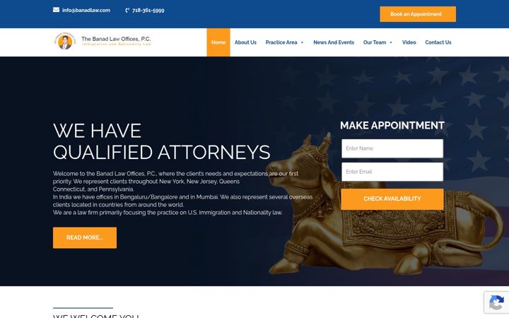 Screenshot of banadlaw.com