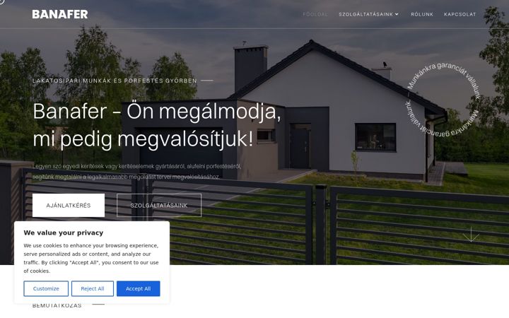 Screenshot of banafer.hu