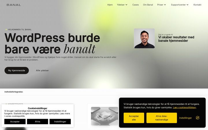 Screenshot of banal.dk