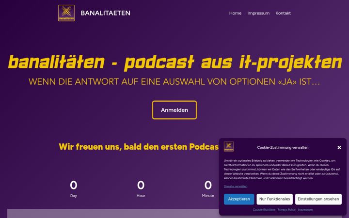 Screenshot of banalitaeten.ch