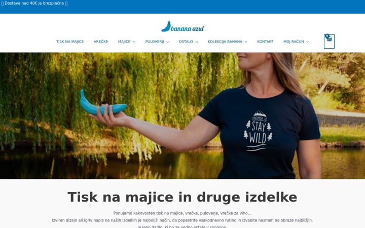 Skærmbillede af banana-azul.si