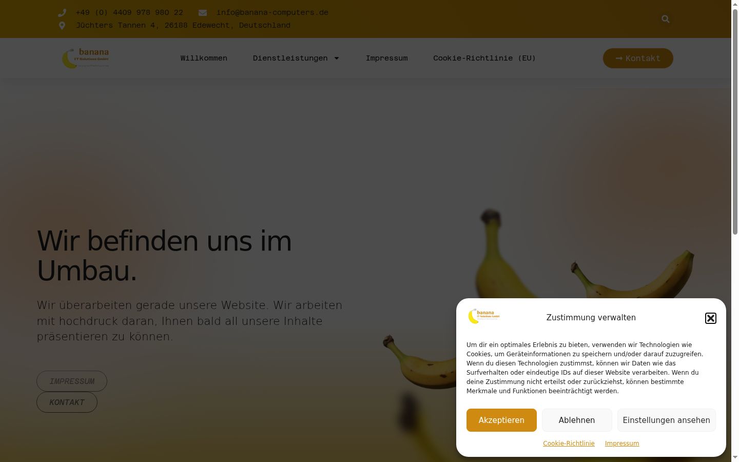 Sutikimo reklamjuostės, rodytos prieš bet kokią sąveiką, ekrano kopija