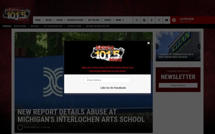 Screenshot of banana1015.com