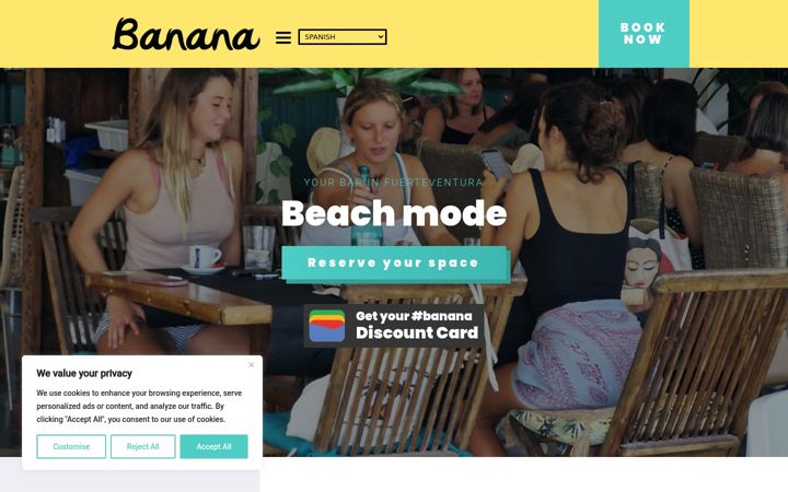 Screenshot of bananabeach.club
