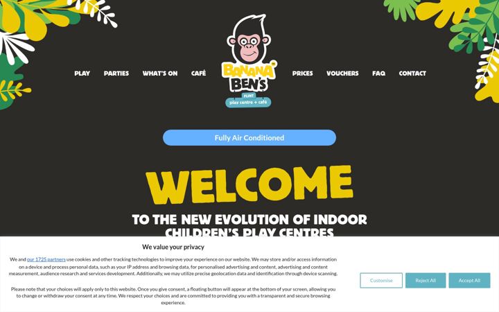 Screenshot of bananabensflint.co.uk