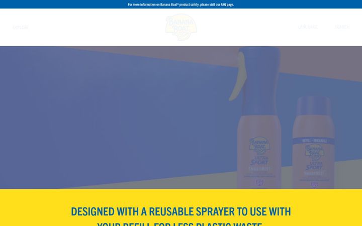 Screenshot of bananaboat.ca