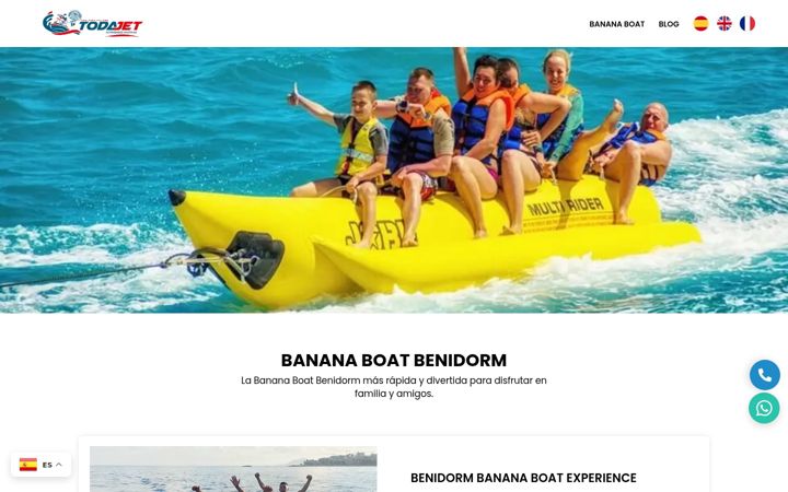 Screenshot of bananaboatbenidorm.com