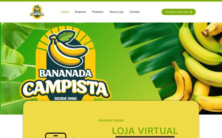 Snimka zaslona za bananadacampista.com.br