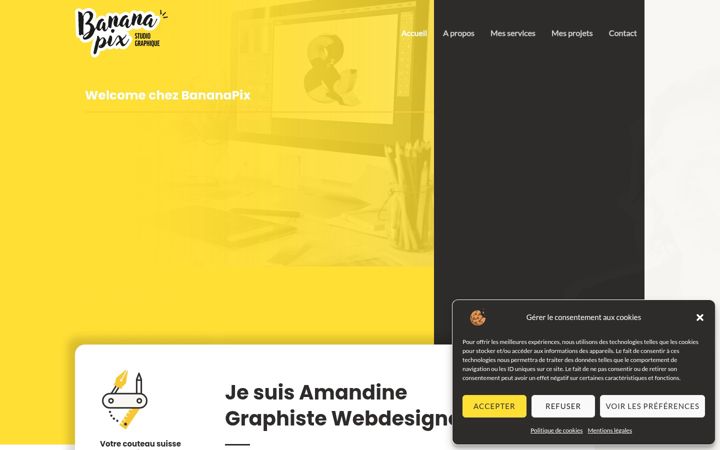 Skjermbilde av bananapix.fr