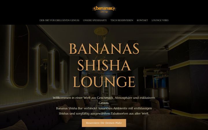 Screenshot of bananas-shisha-lounge.de