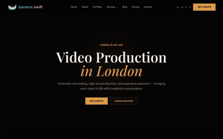 Screenshot of bananaswift.com