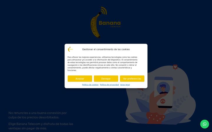 Screenshot of bananatelecom.es