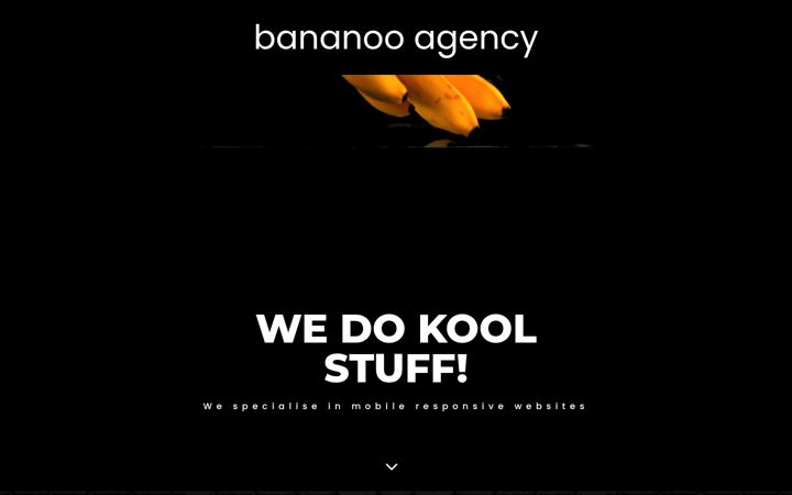 Screenshot of bananooagency.com