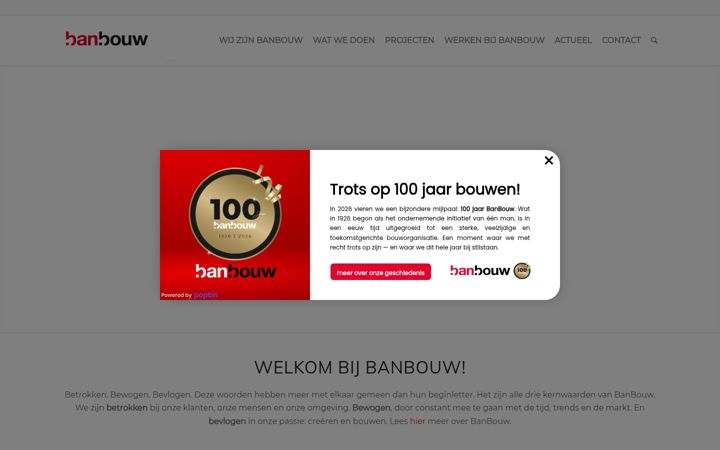 Ekraanipilt saidist banbouw.nl